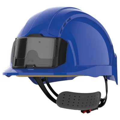 Casque de sécurité EVOLite® avec porte badge, ventilé, serrage crémaillère