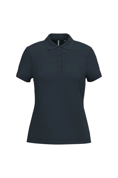 Polo piqué manches courtes femme