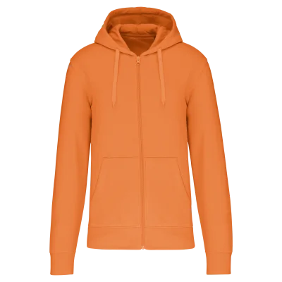 Sweat-shirt écoresponsable zippé à capuche homme