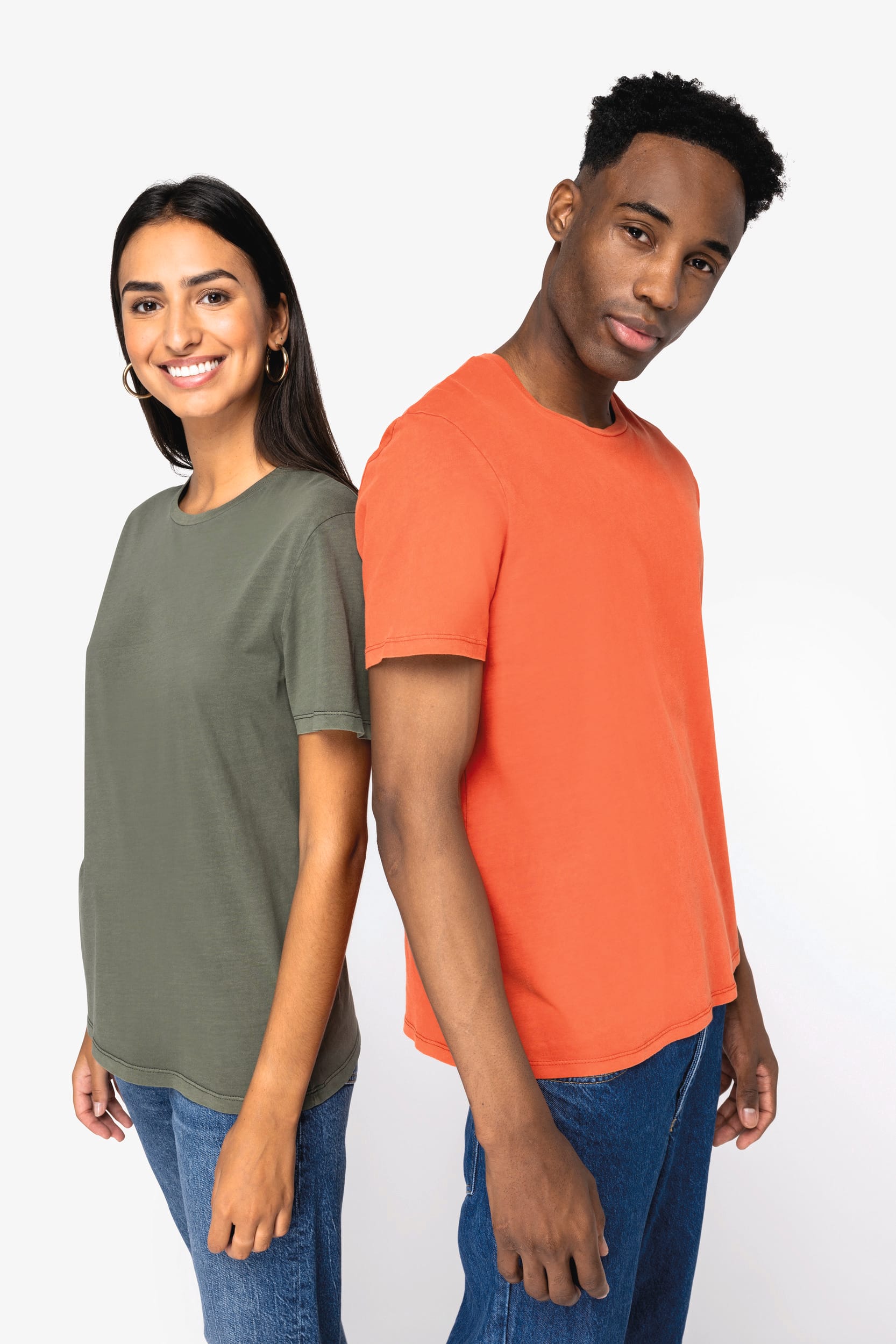 T-shirt écoresponsable délavé unisexe