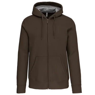Sweat-shirt zippé capuche unisexe