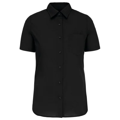 Chemise popeline manches courtes femme