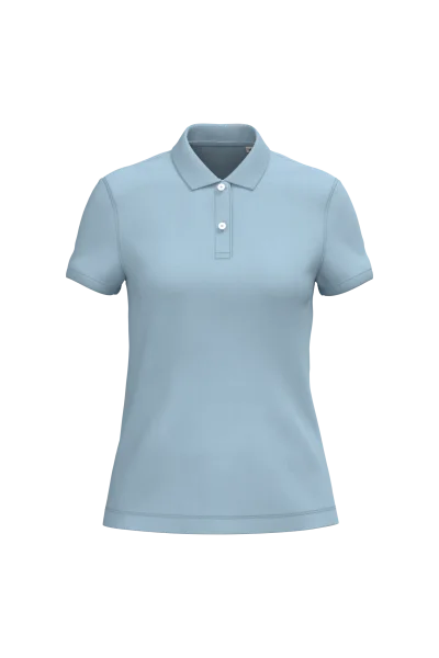 Polo écoresponsable maille piquée femme