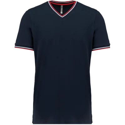 T-shirt maille piquée col V homme
