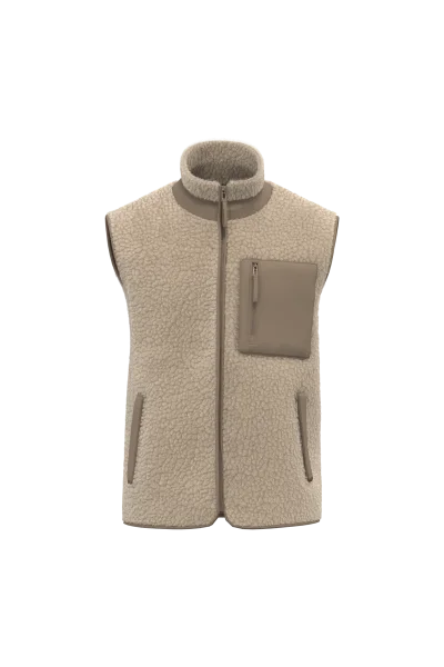 Bodywarmer écoresponsable en sherpa unisexe