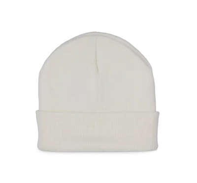 Bonnet recyclé avec revers tricoté