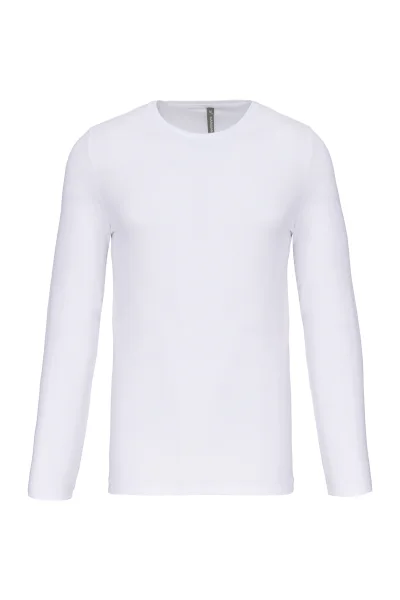 T-shirt col rond manches longues homme