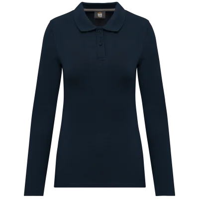 Polo manches longues femme