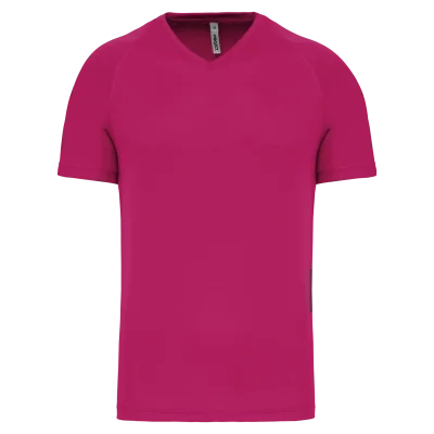T-shirt de sport manches courtes col v homme