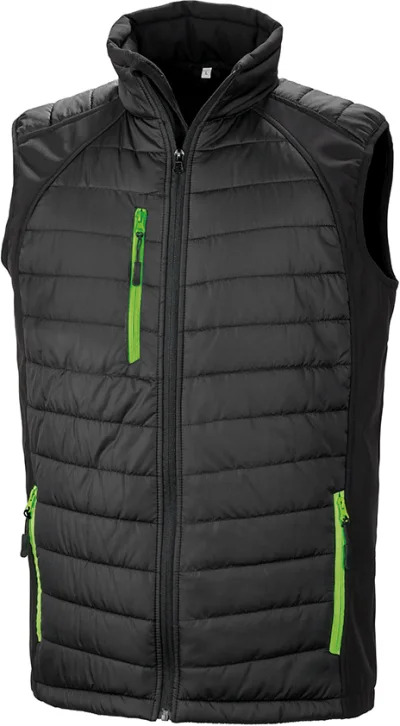 Gilet softshell rembourré black compass recyclé