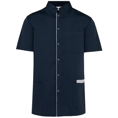 Blouse polycoton avec boutons-pression homme