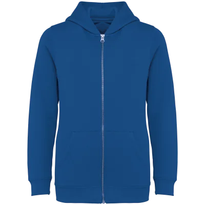 Sweat-shirt écoresponsable zippé à capuche enfant