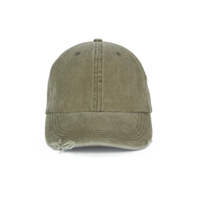 Casquette vintage effet déchiré - 6 panneaux