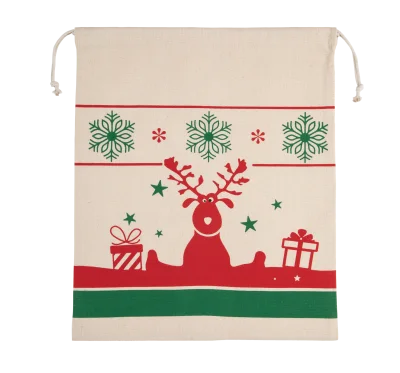 Sac avec cordon motifs de Noël