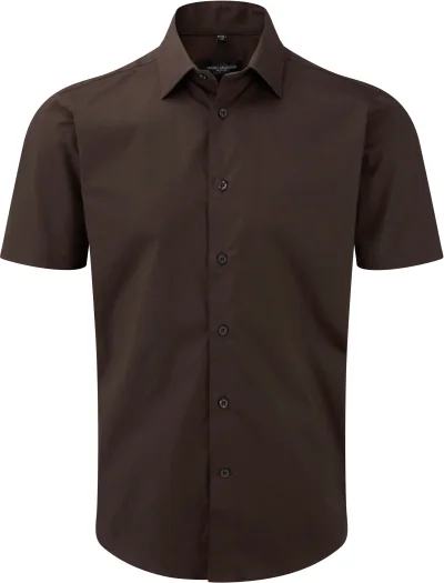 Chemise fittée homme manches courtes