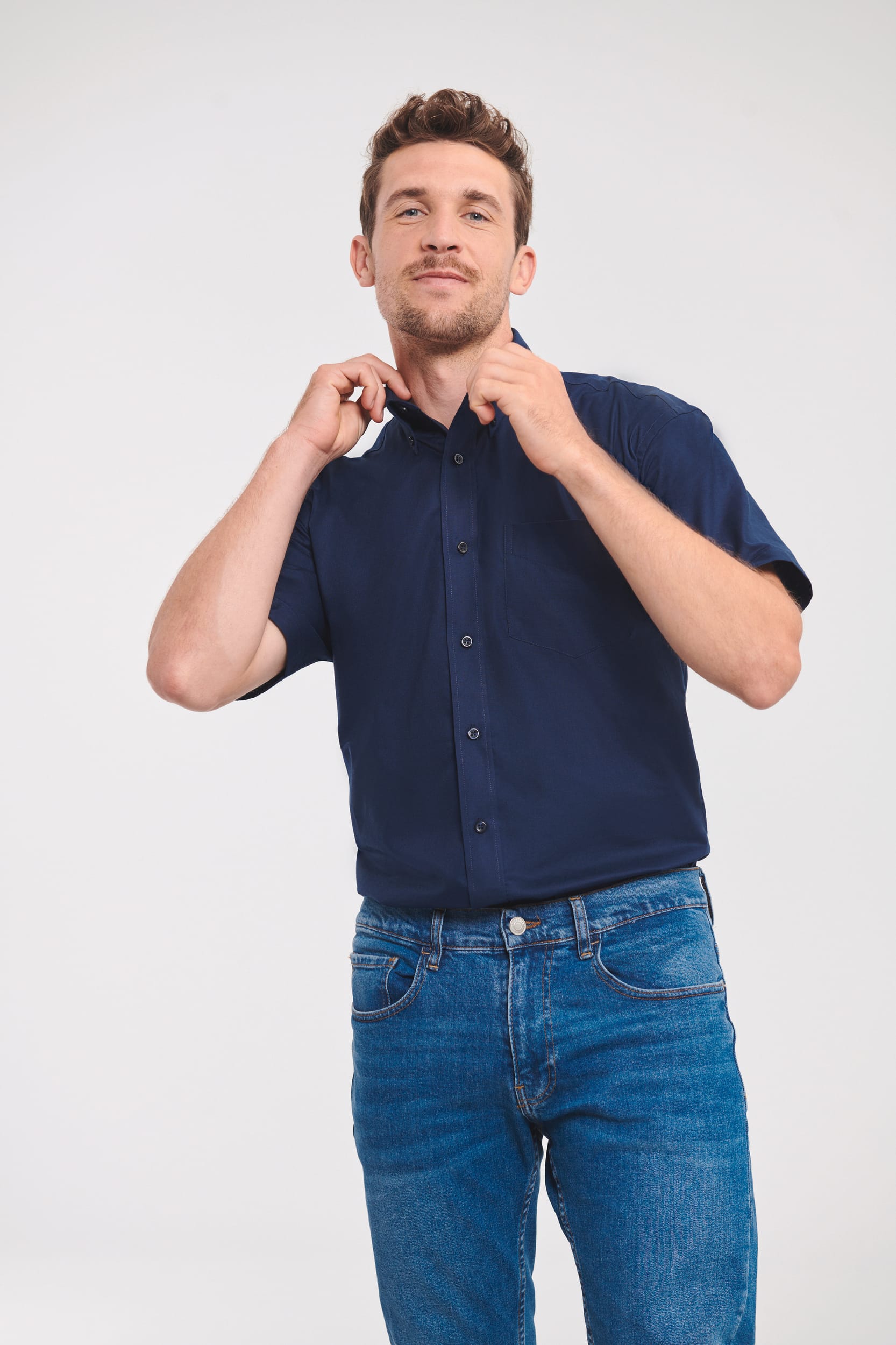 Chemise homme manches courtes Oxford