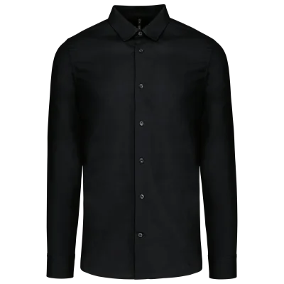 Chemise popeline manches longues homme
