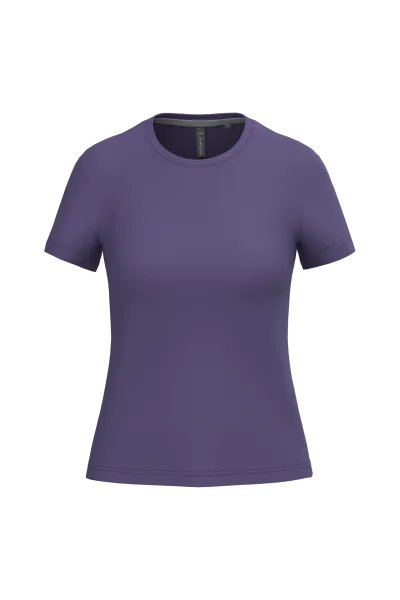 T-shirt col rond manches courtes femme