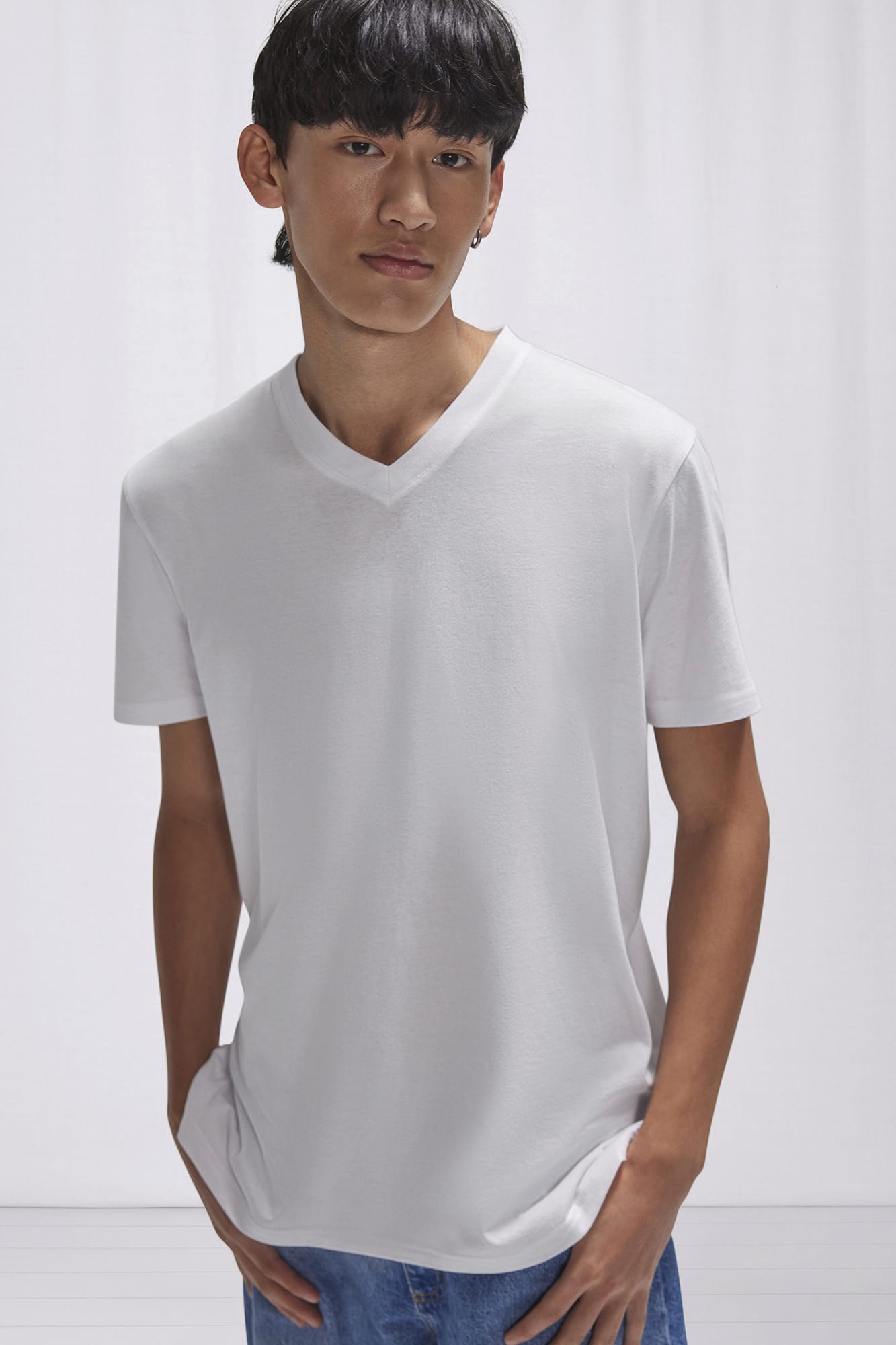 T-shirt col V #150