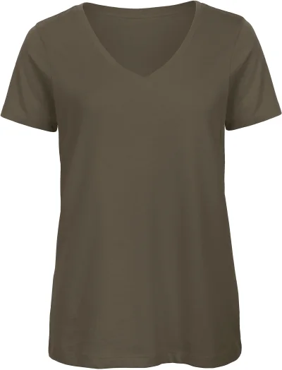 T-shirt Organic Inspire col V Femme