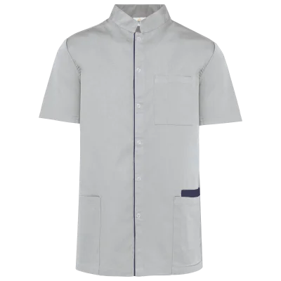 Blouse polycoton avec boutons-pression homme