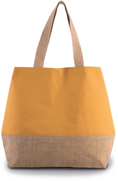 Sac shopping en toiles de coton et jute