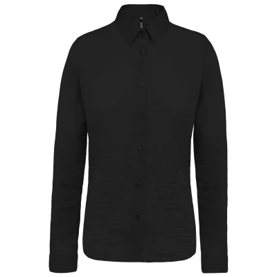 Chemise popeline manches longues femme