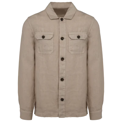 Surchemise délavée en lin homme