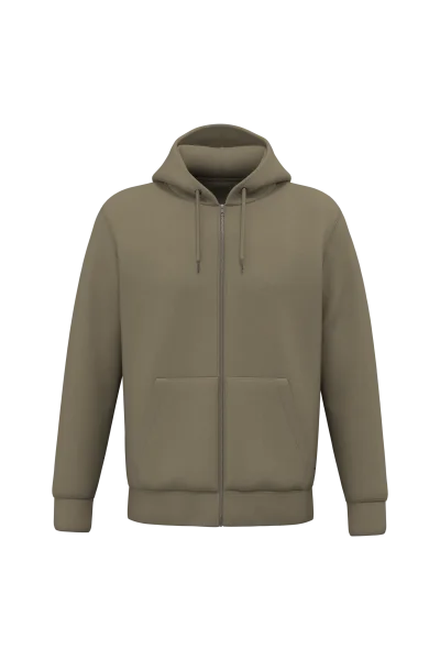 Sweat-shirt écoresponsable zippé à capuche unisexe