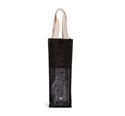 Sac porte-bouteille en jute