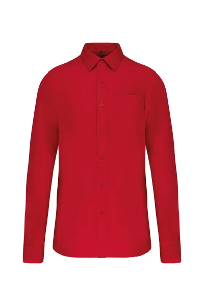 Chemise popeline manches longues