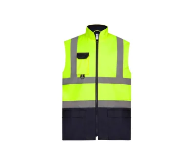 Bodywarmer rembourré haute visibilité
