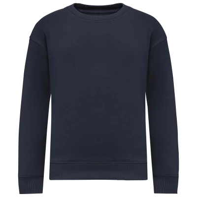 Sweat-shirt écoresponsable à col rond oversize enfant