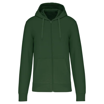 Sweat-shirt écoresponsable zippé à capuche homme
