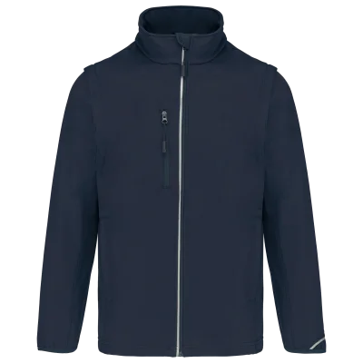 Veste softshell sport manches amovibles unisexe