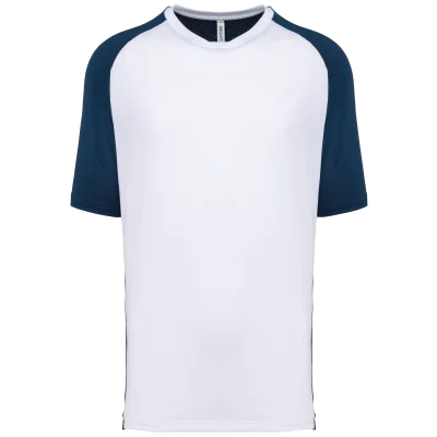 T-shirt de padel bicolore à manches raglan homme