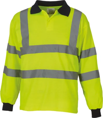 Polo manches longues haute visibilité