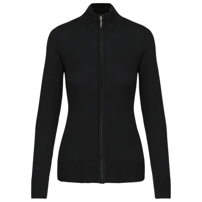 Cardigan zippé femme