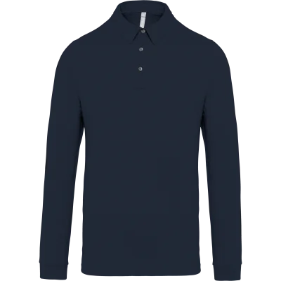 Polo jersey manches longues homme