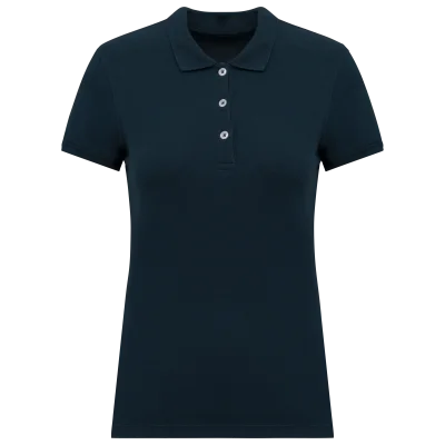 Polo piqué manches courtes femme