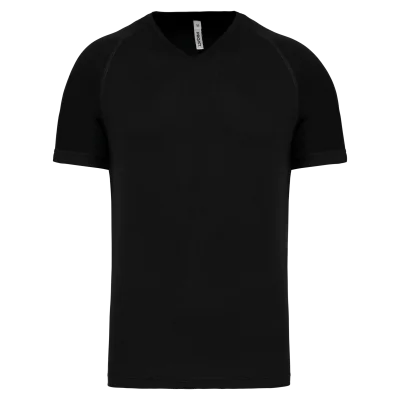 T-shirt de sport manches courtes col v homme