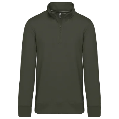 Sweat-shirt col zippé homme