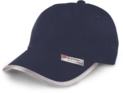 Casquette avec bordures réfléchissantes
