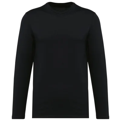T-shirt Supima® col rond manches longues homme