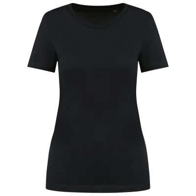 T-shirt Supima® col rond manches courtes femme