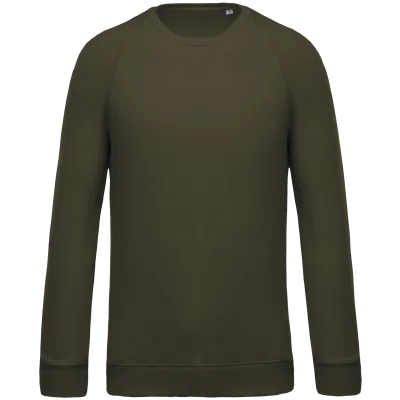 Sweat-shirt Bio col rond manches raglan homme