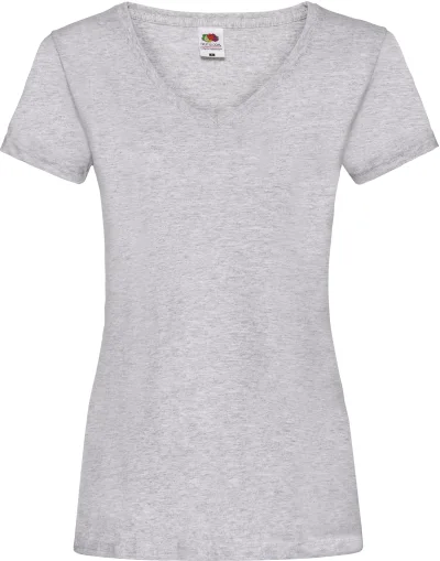 T-shirt femme col v Valueweight (61-398-0)