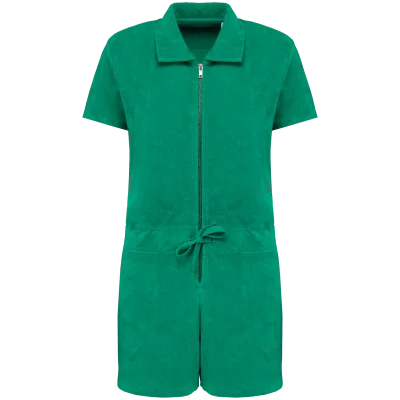Combinaison short écoresponsable en éponge femme