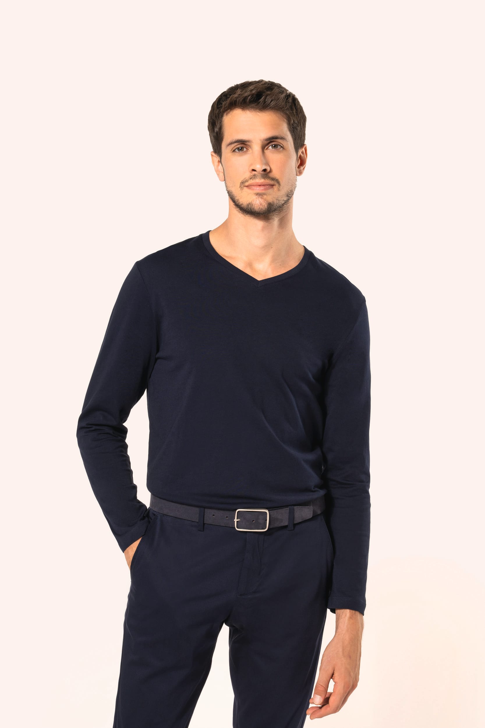 Ceinture cuir velours homme