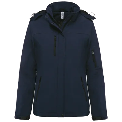 Parka softshell doublée capuche femme